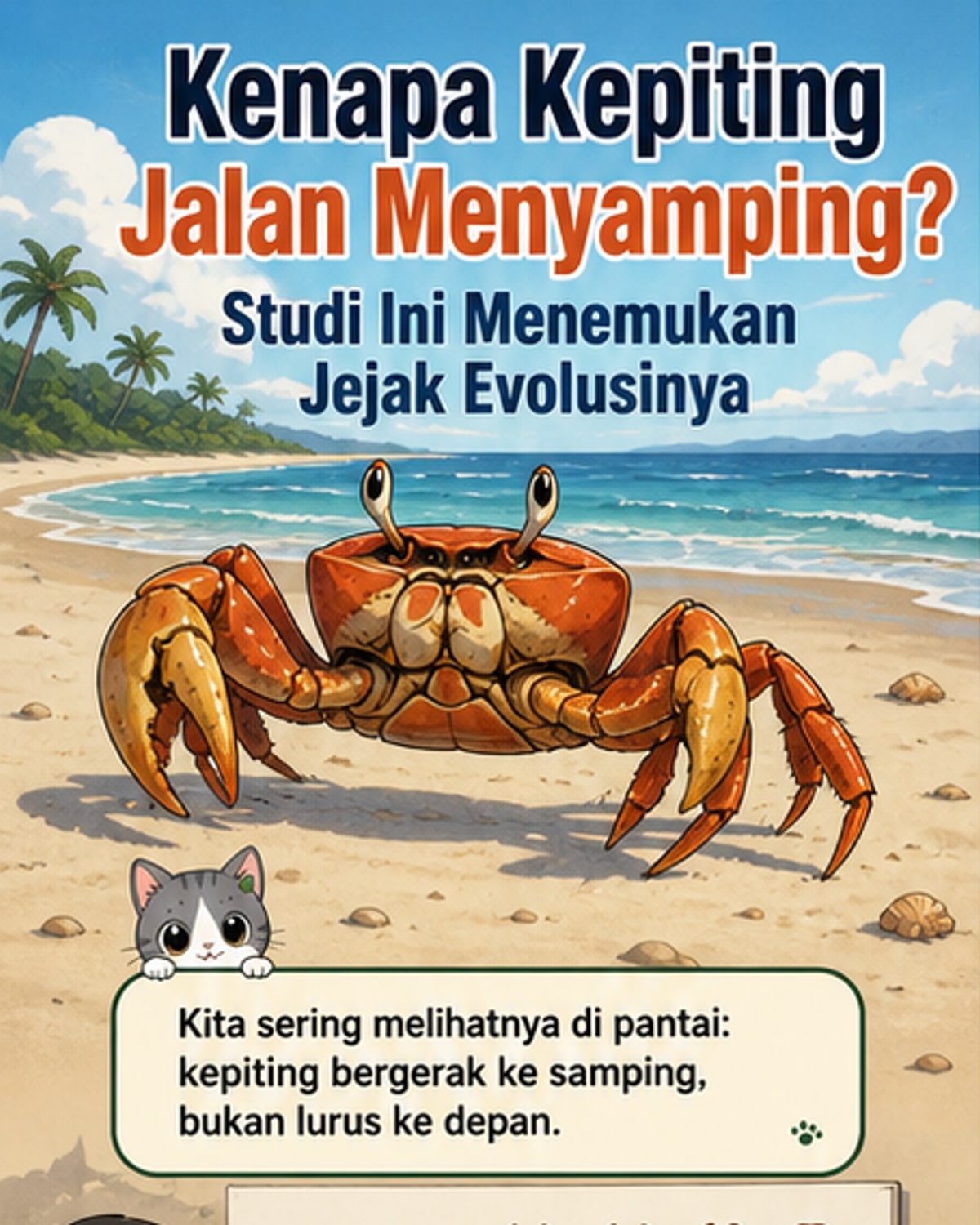 Mengapa Kepiting Jalan Menyamping?