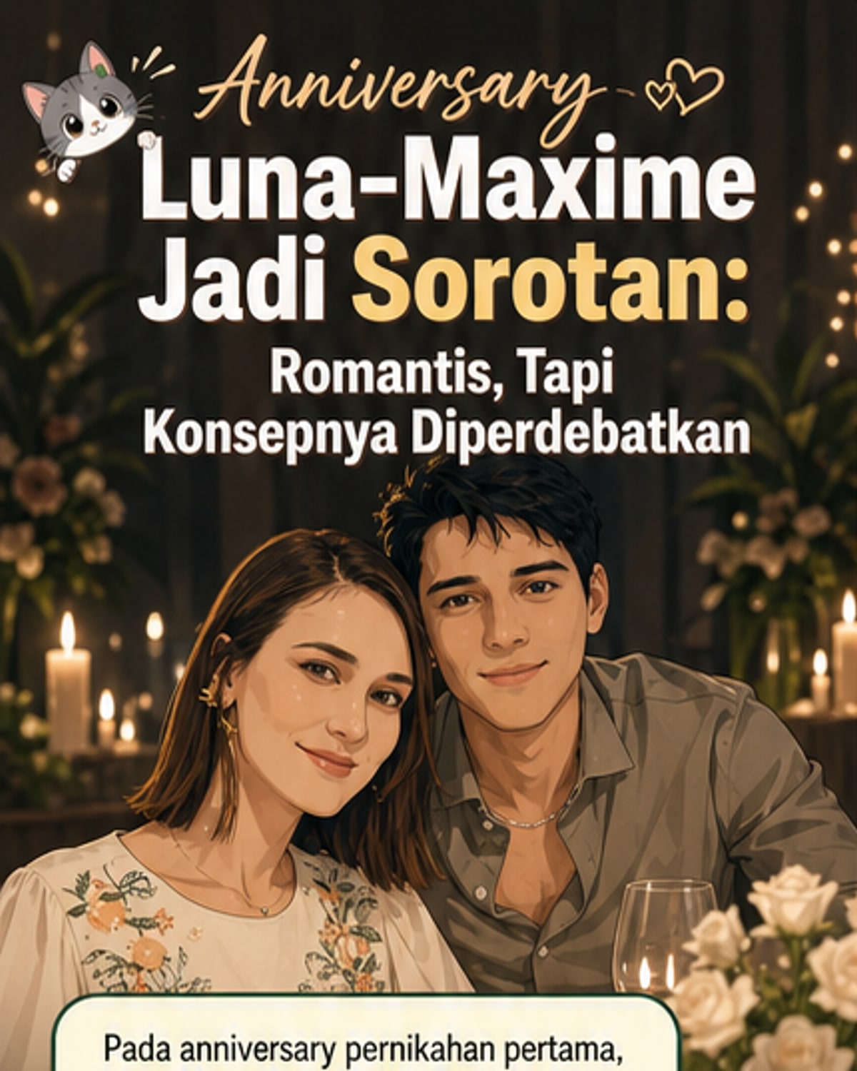 Luna Maya dan Maxime Rayakan Anniversary dengan Konsep Tukar Gender
