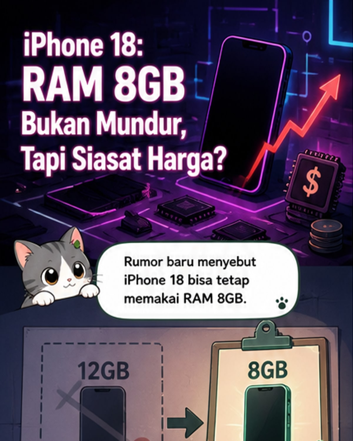 iPhone 18 Hanya Dapat RAM 8GB?