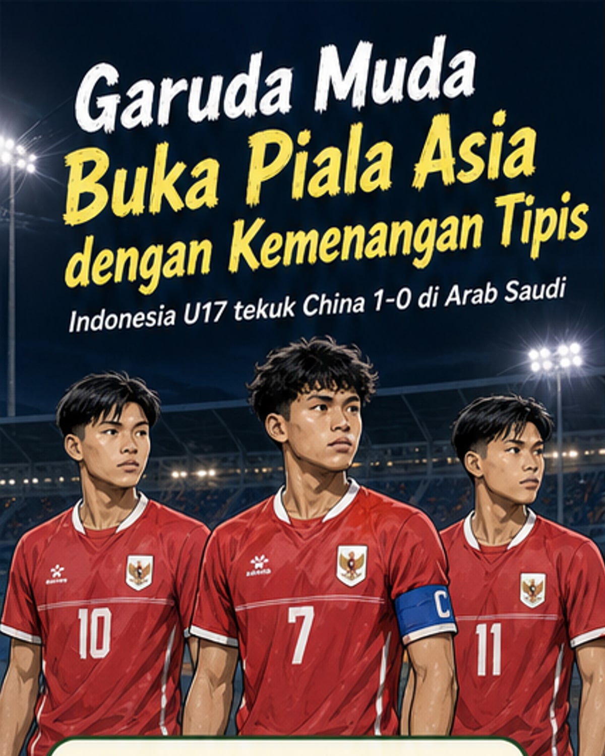 Indonesia kalahkan China 1-0 di laga pembuka
