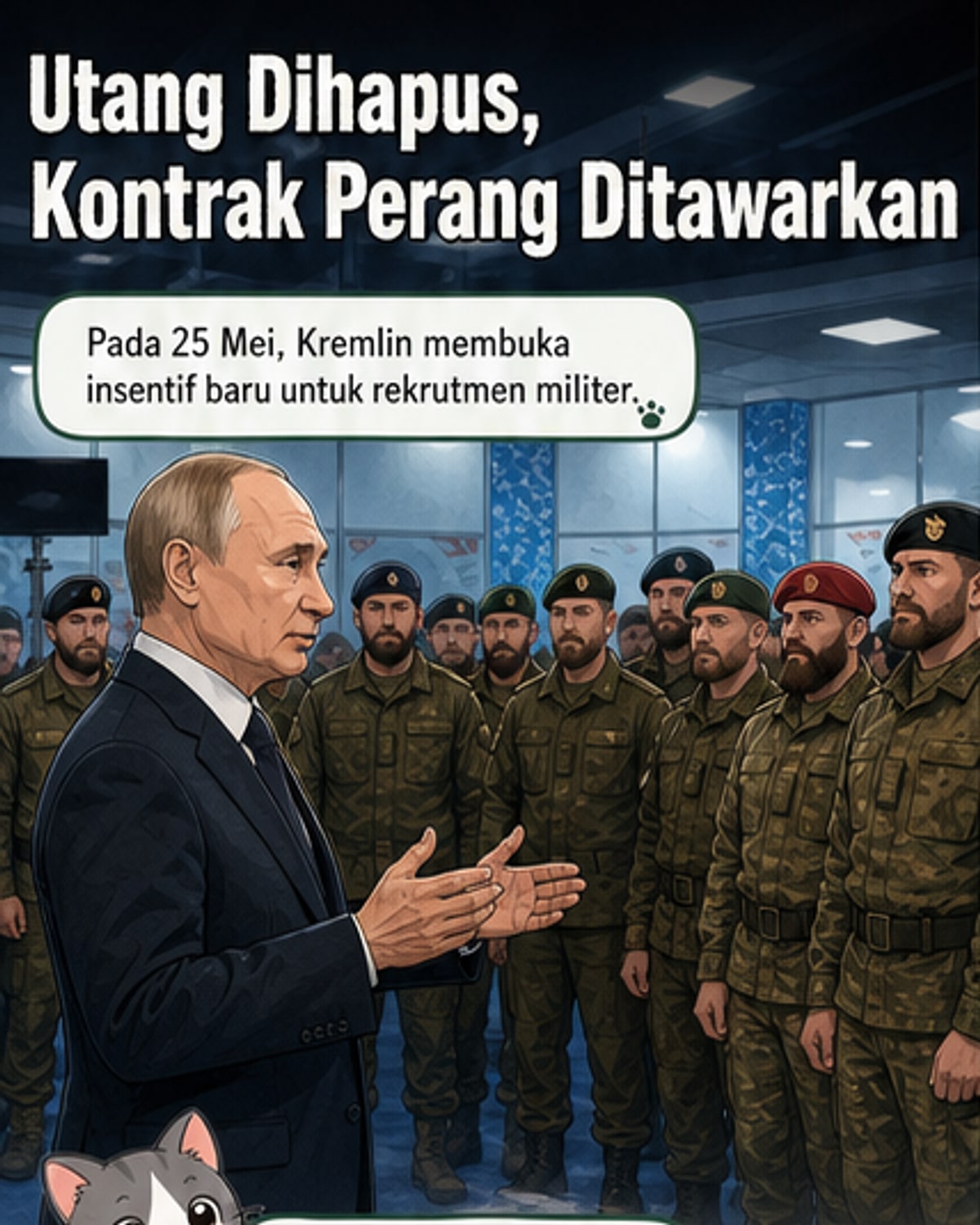 Rusia tawarkan penghapusan utang hingga Rp2,5 miliar untuk perekrutan militer