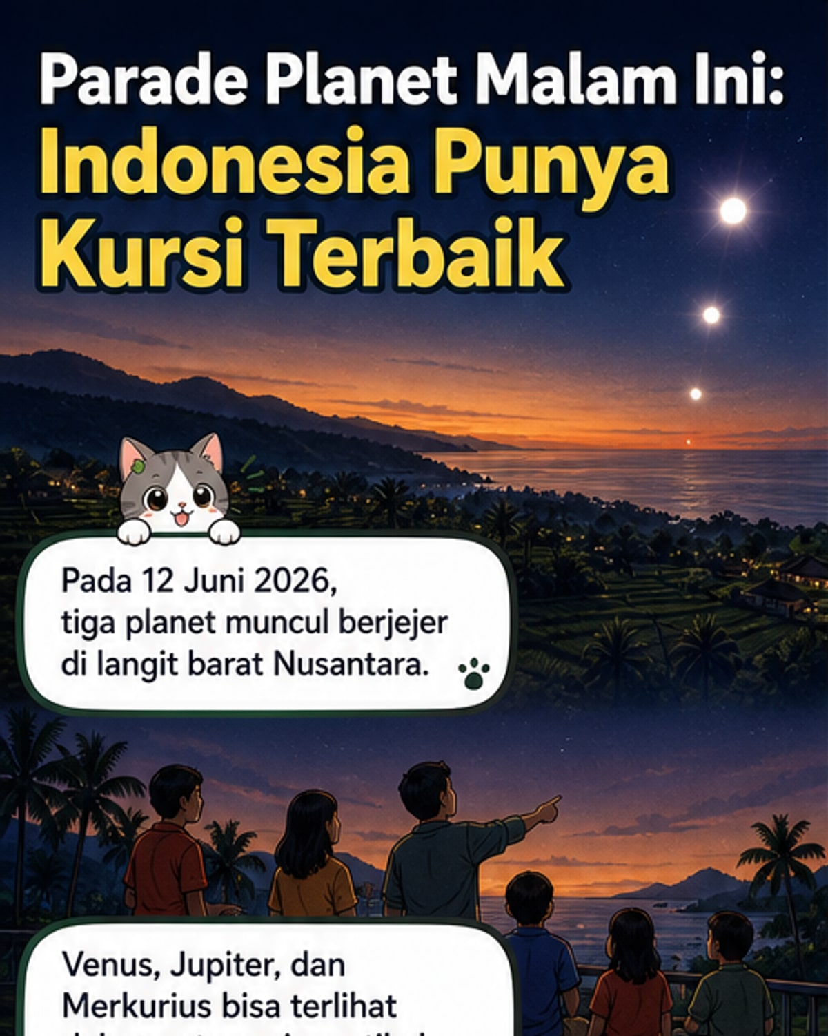 Parade Planet Langka di Langit Indonesia