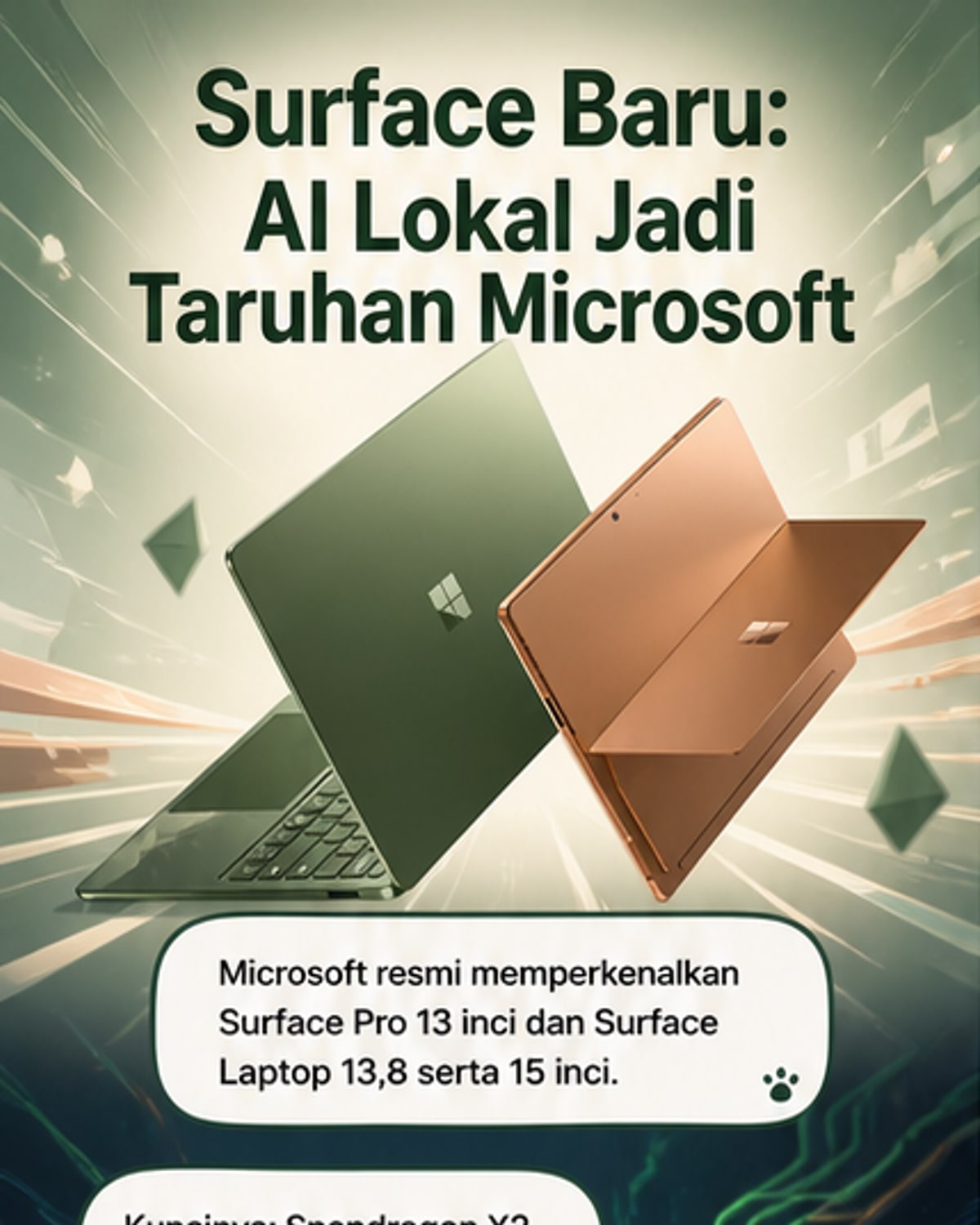 Surface Baru Microsoft dengan AI Lokal