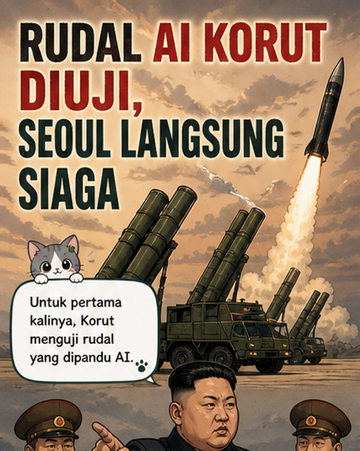 Korut Uji Rudal Berbasis AI