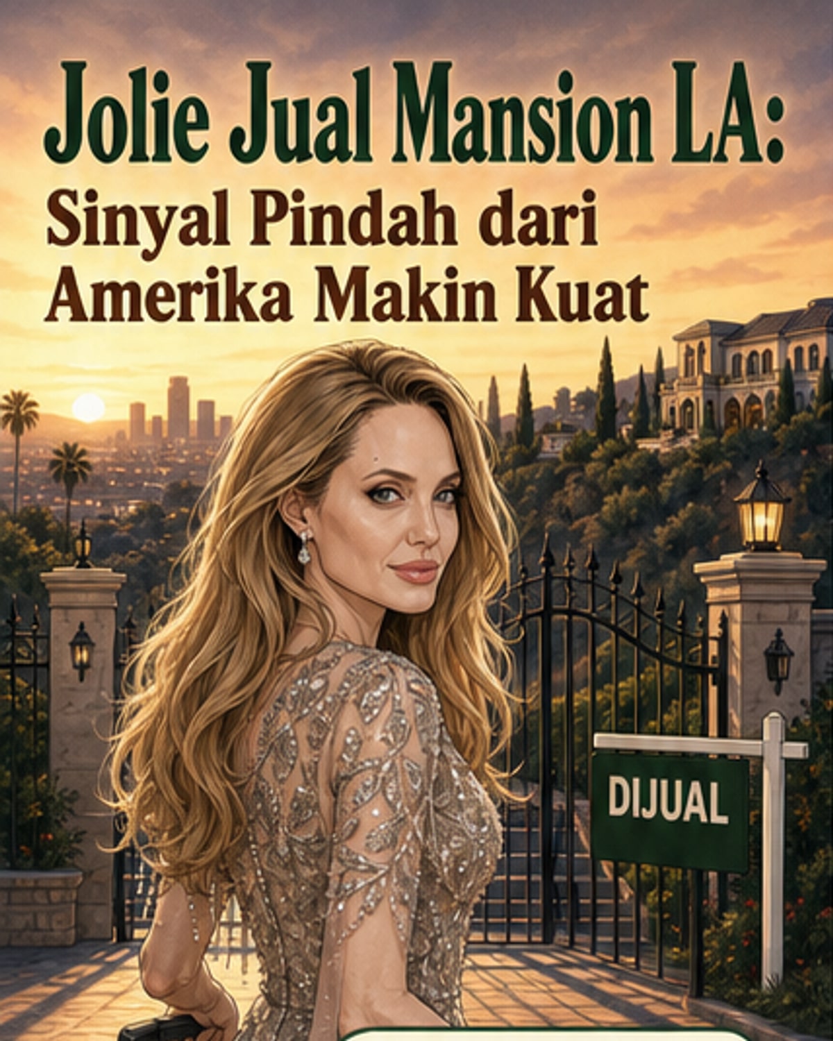 Angelina Jolie Jual Mansion, Siap Tinggalkan AS