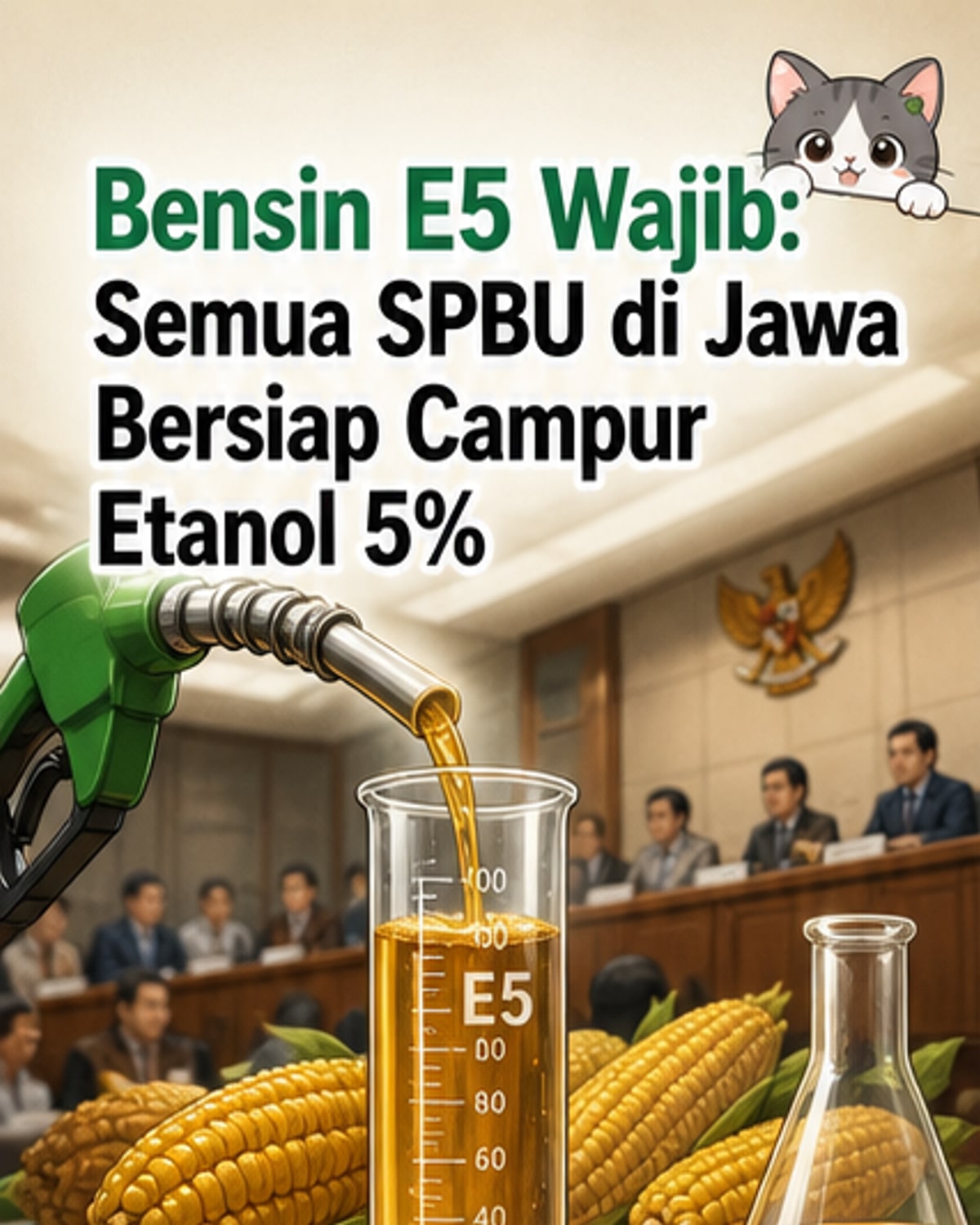 SPBU Wajib Campur Etanol 5%
