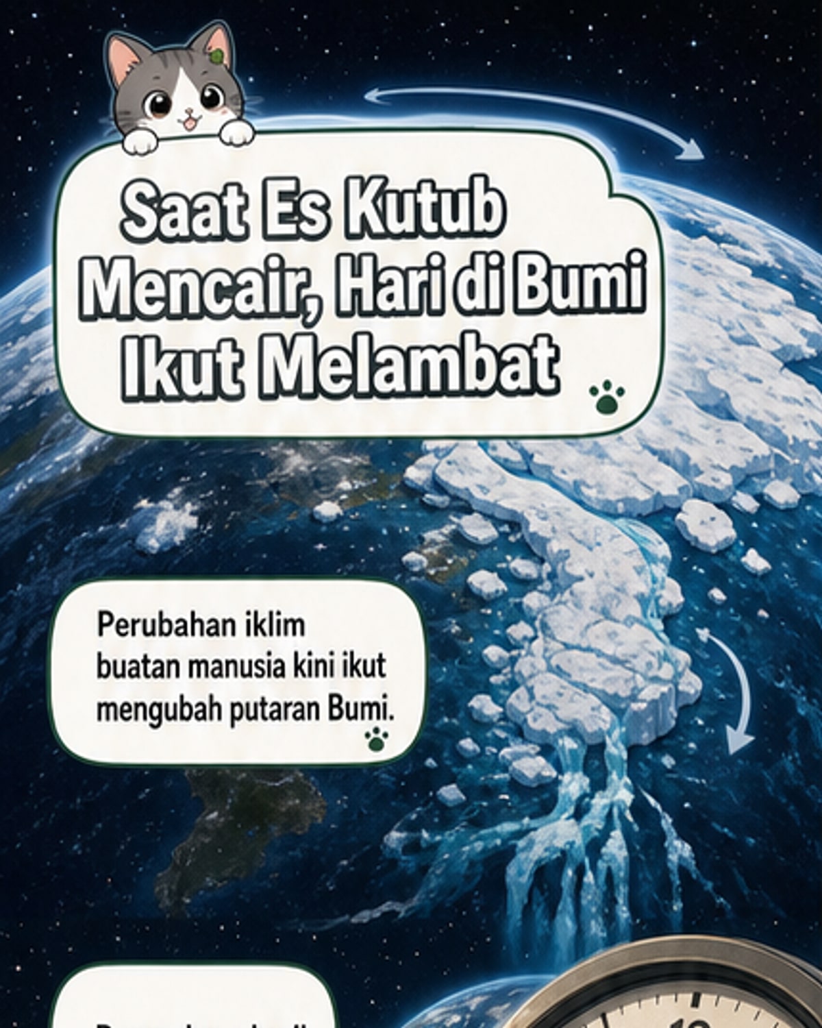 Manusia Perlahan Perlambat Rotasi Bumi