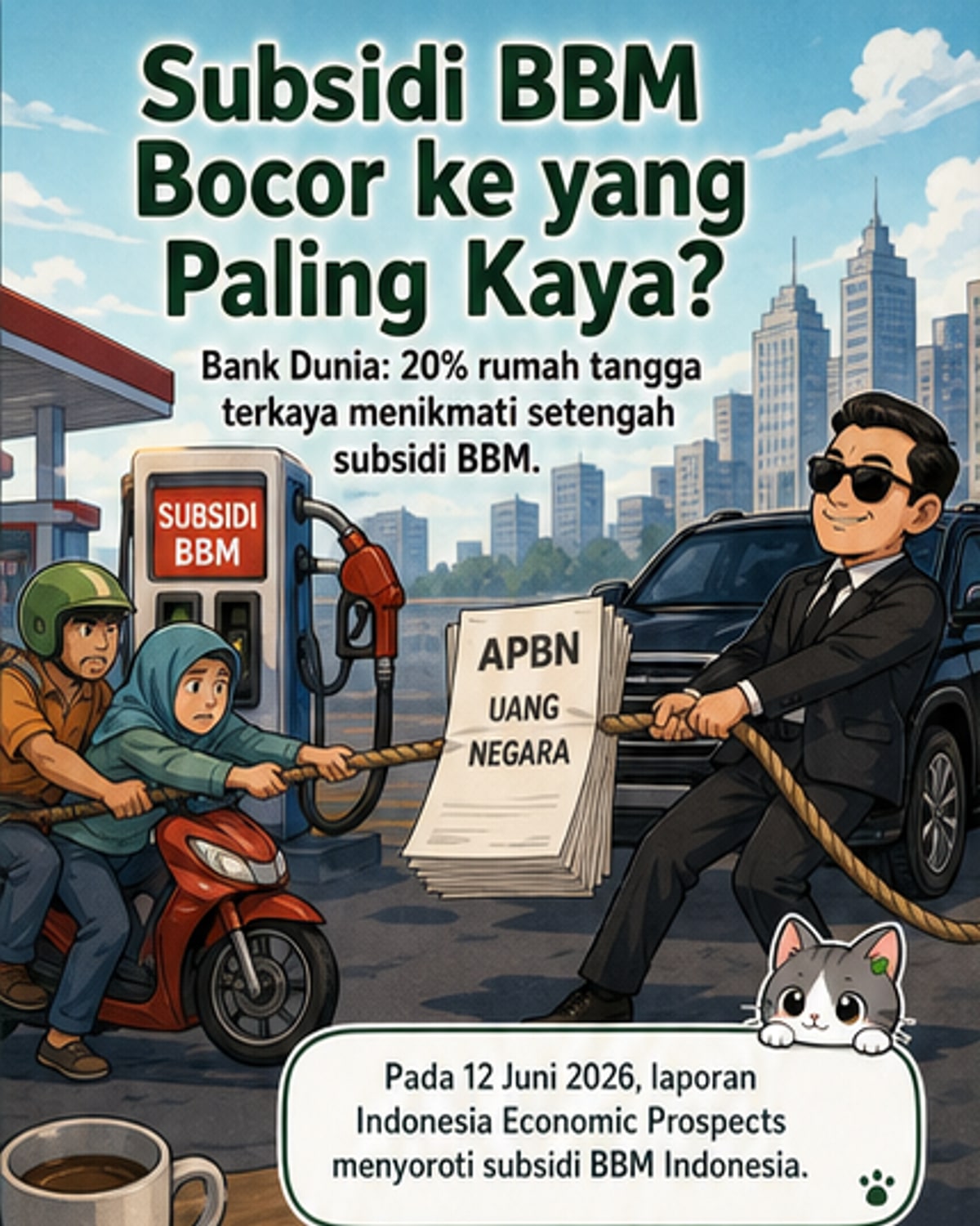 20% Terkaya Nikmati Setengah Subsidi BBM