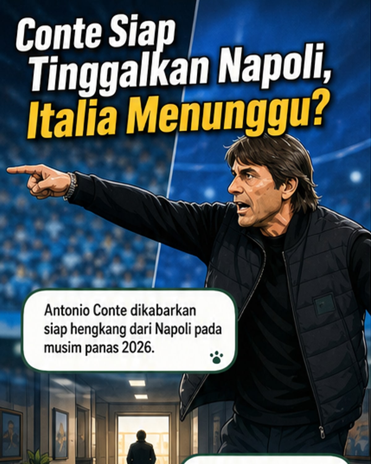 Conte Siap Tinggalkan Napoli