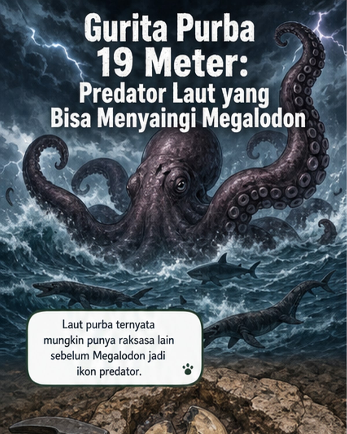 Gurita Purba Sebesar Megalodon Ditemukan