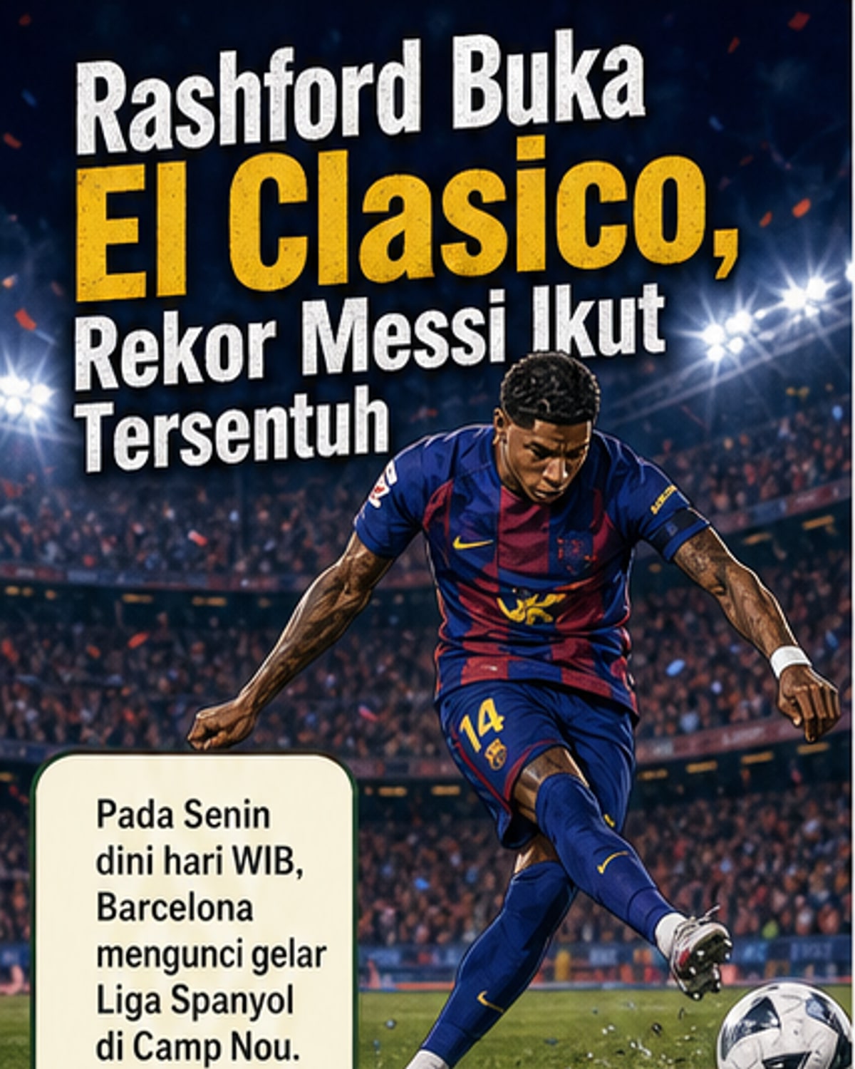 Rashford Cetak Gol Bebas di El Clásico