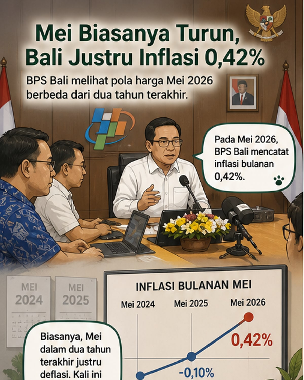 Inflasi Mei 2026 di Bali Tidak Biasa