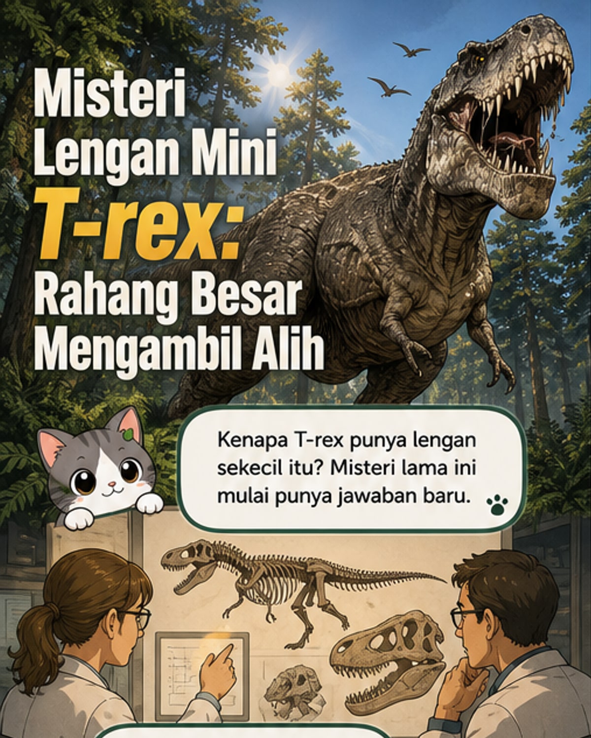 Mengapa T-Rex Berlengan Kecil?
