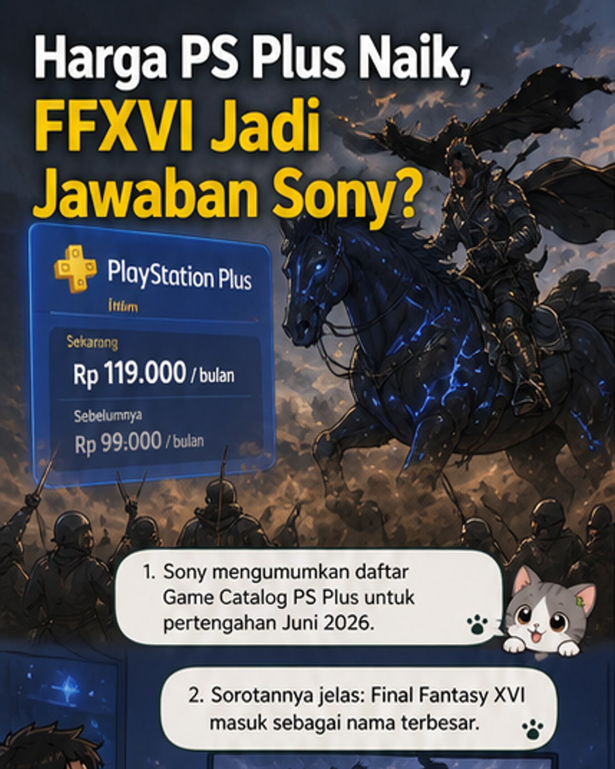 FFXVI Hadir di Katalog PS Plus
