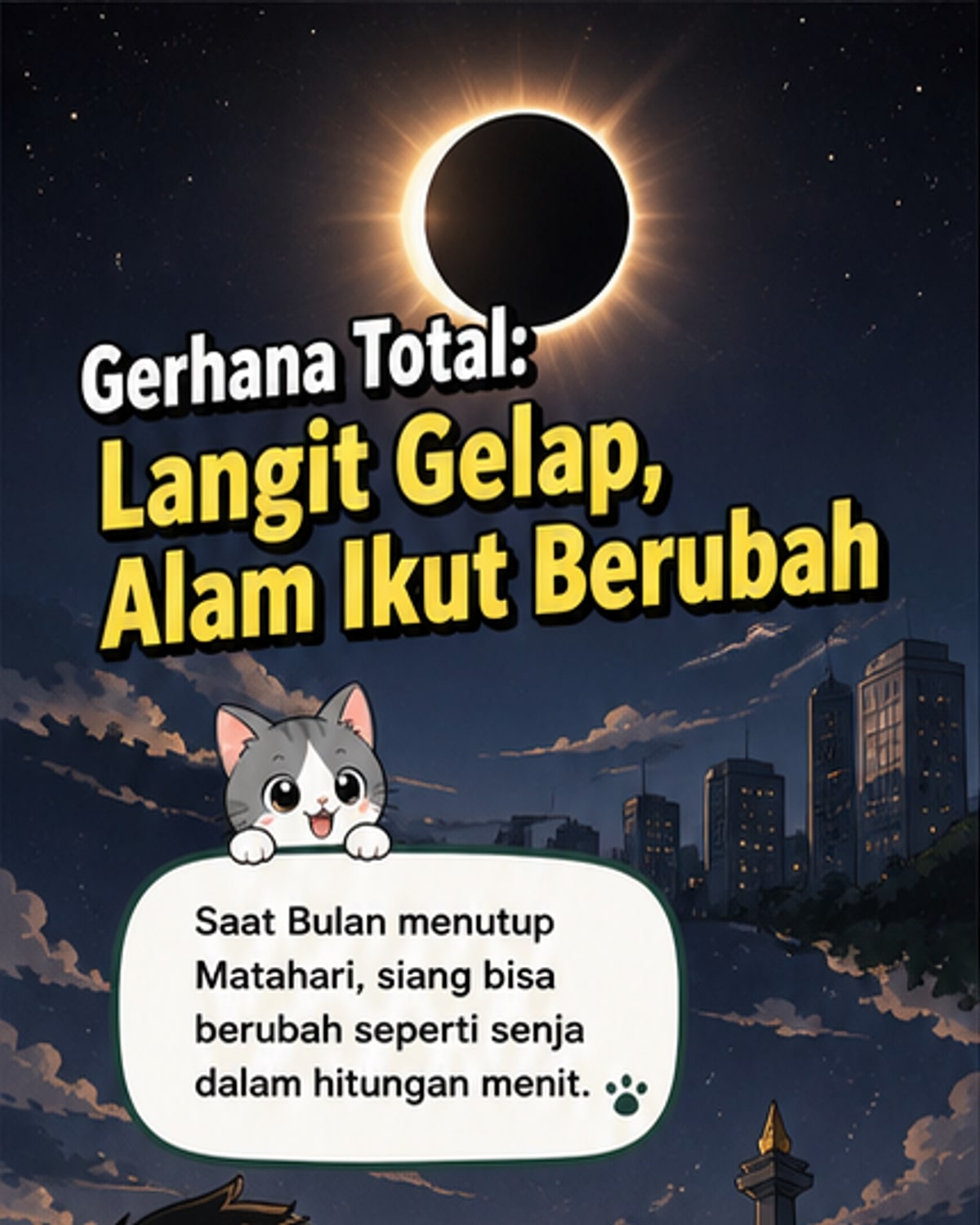 5 Dampak Gerhana Matahari Total