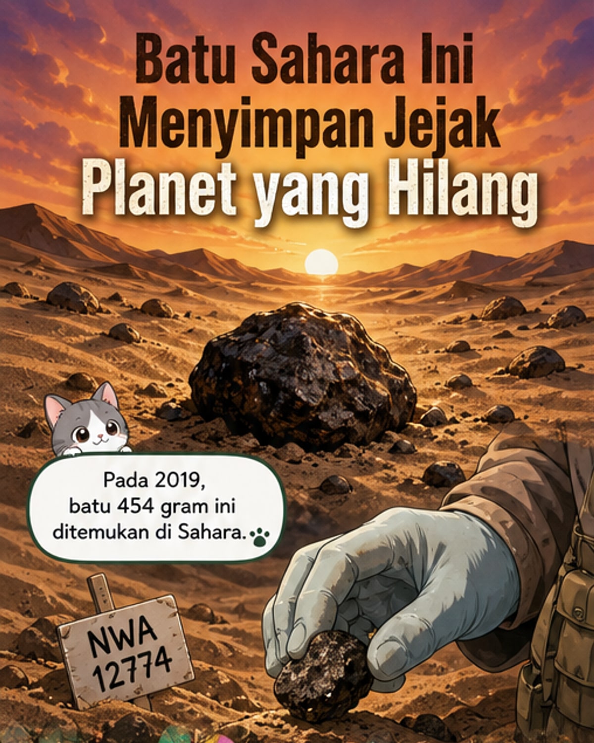 Meteorit ini simpan jejak planet purba
