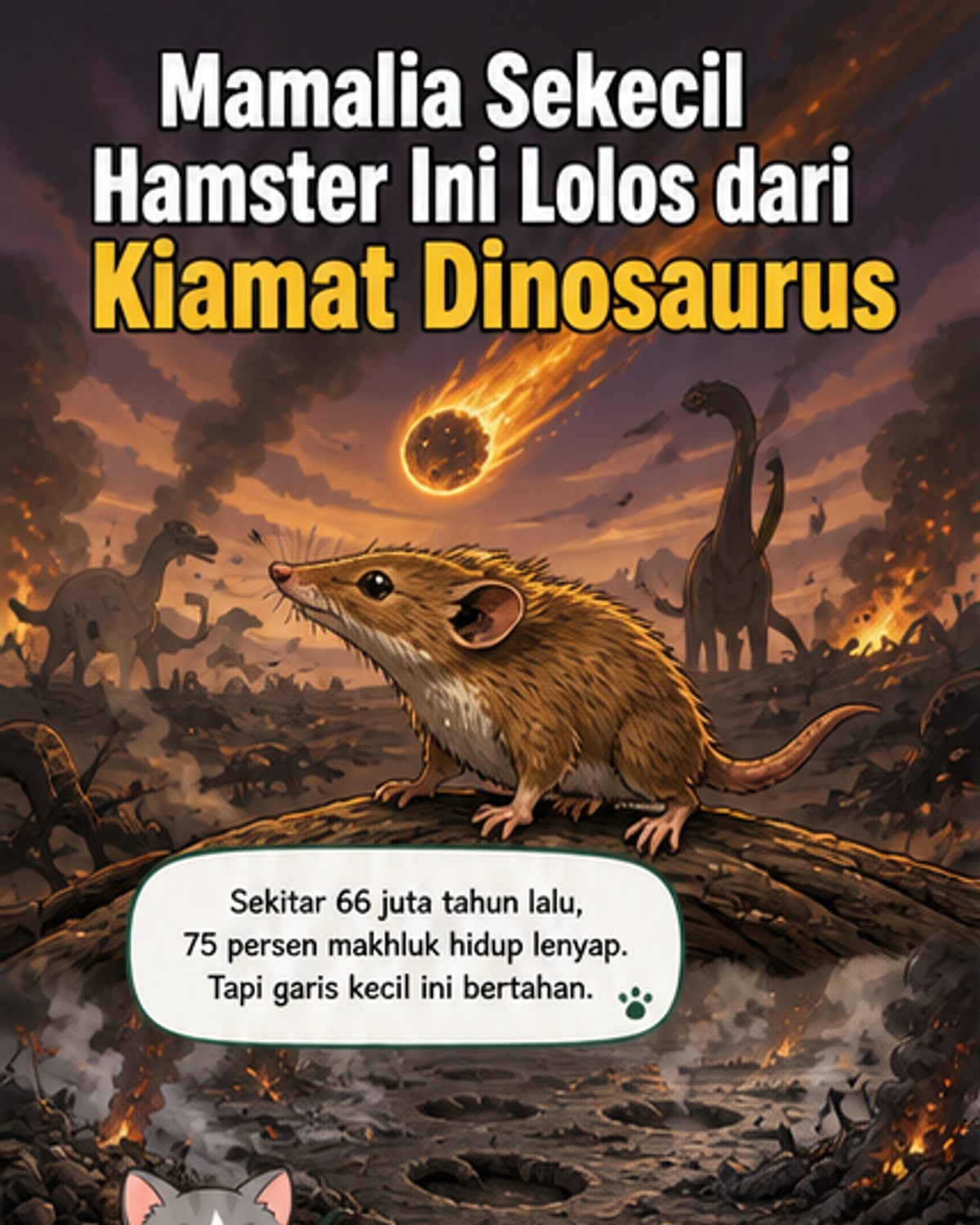 Mamalia Kecil Ini Selamat dari Kiamat Dinosaurus