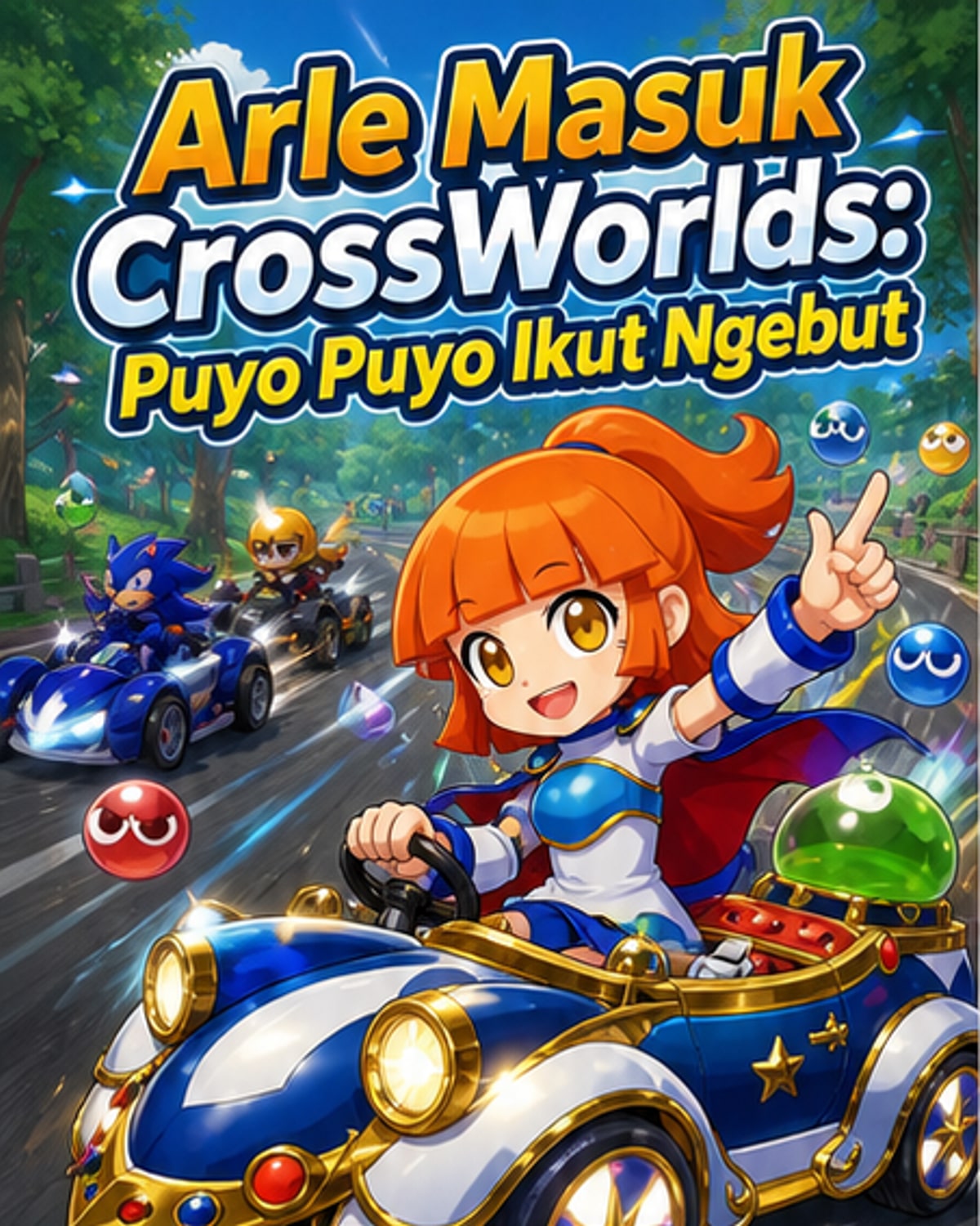 Arle dari Puyo Puyo Hadir di Sonic Racing