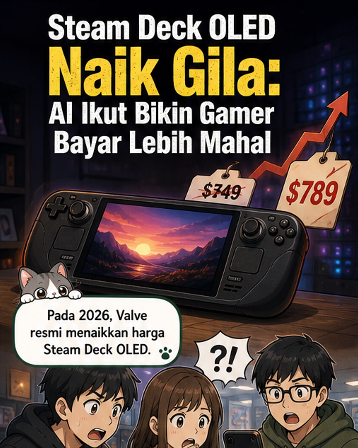 Harga Steam Deck Naik Drastis