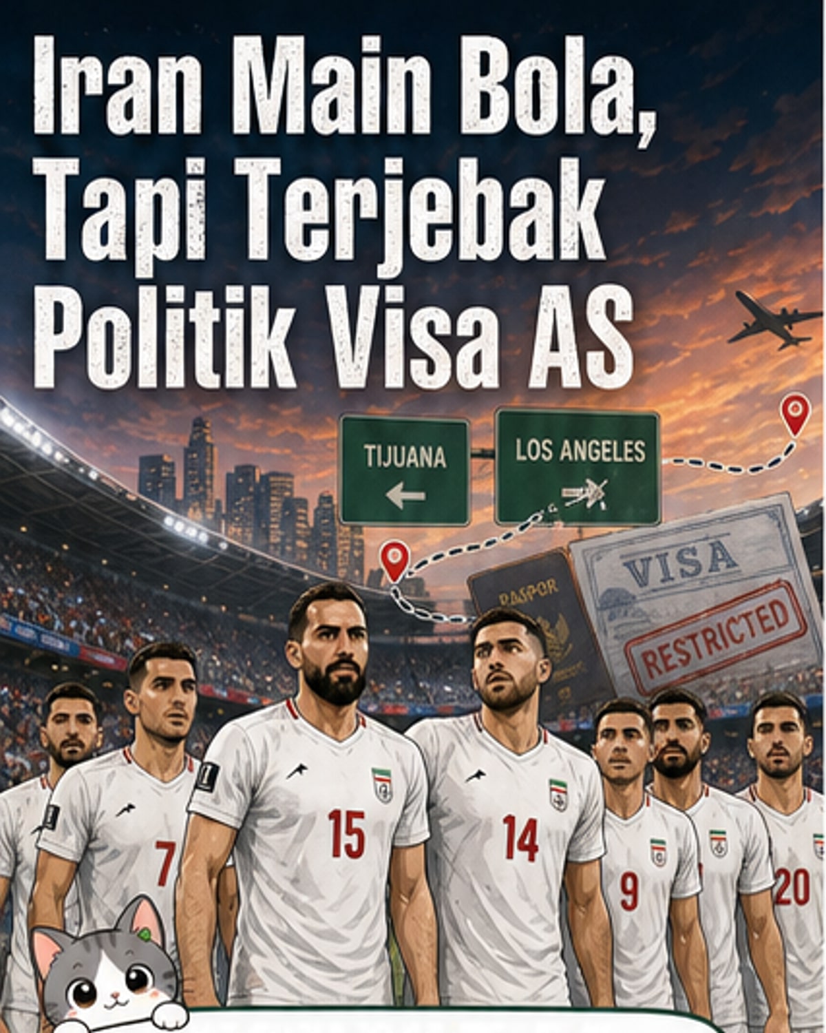 Timnas Iran Terus Terhambat Visa AS
