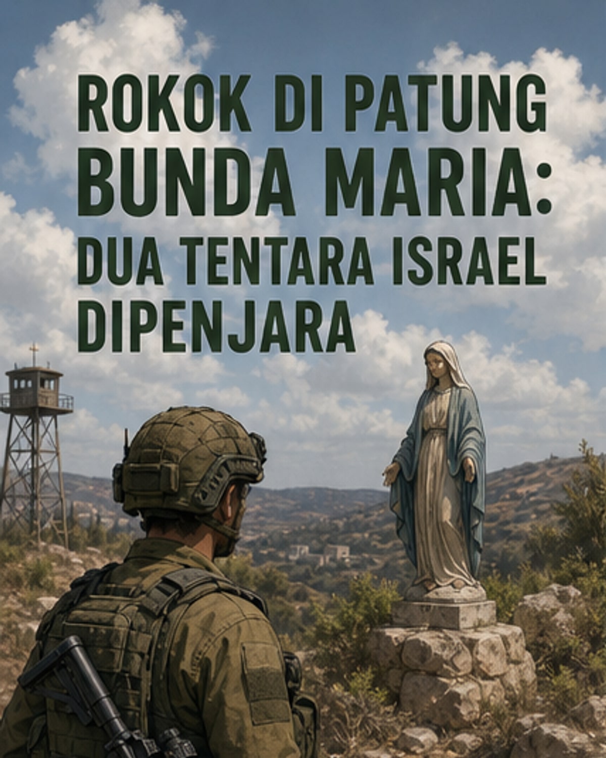 Tentara Israel Dipenjara karena Rokok di Mulut Patung