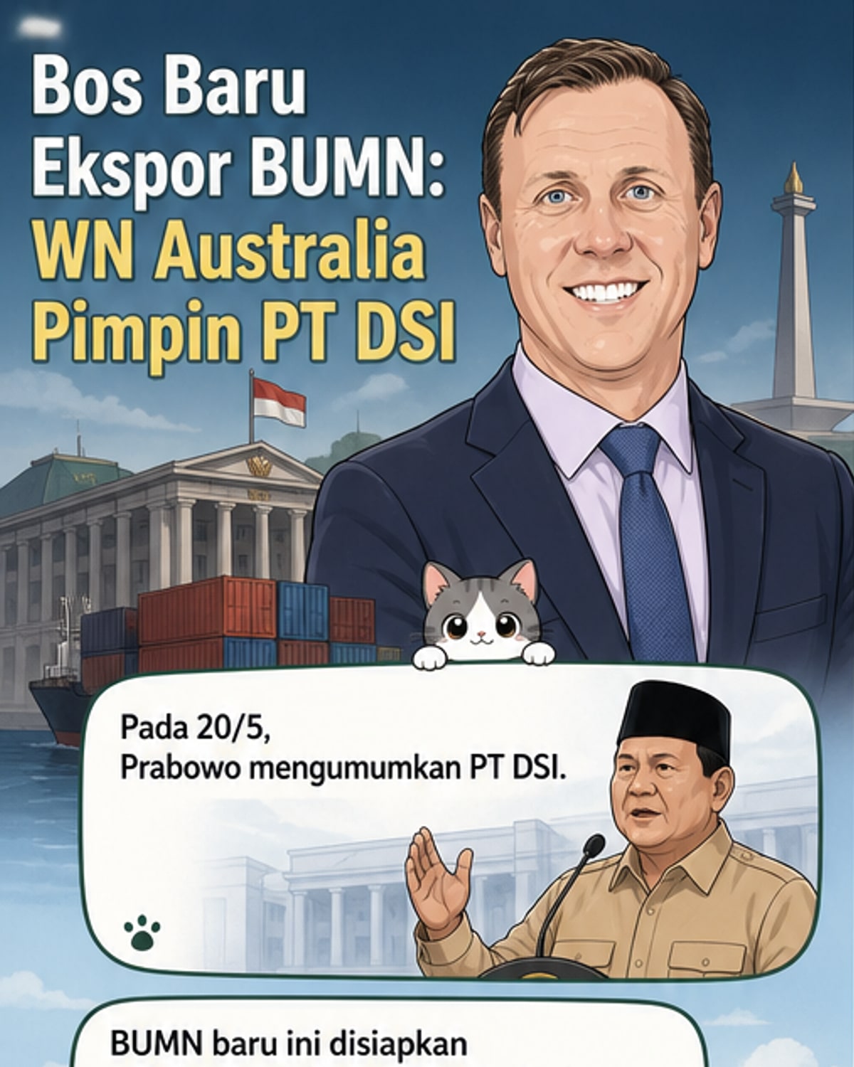 WNA Australia Pimpin BUMN Ekspor Baru