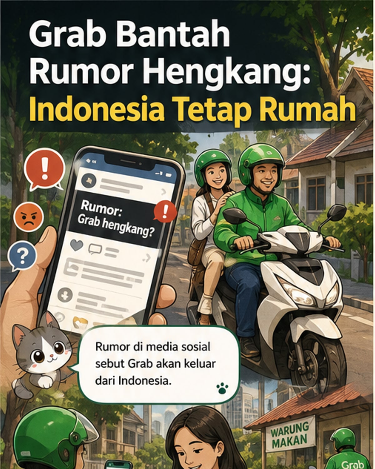 Grab Bantah Isu Hengkang dari RI