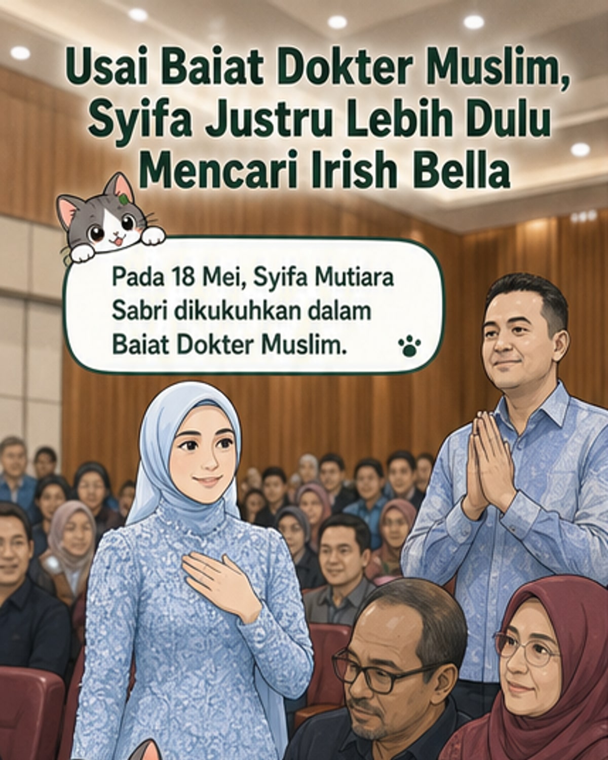 Putri Sambung Pilih Peluk Irish Bella Duluan