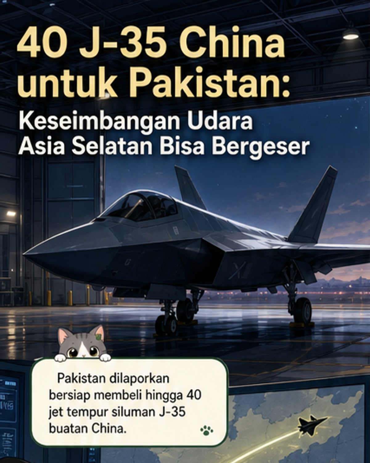 Pakistan Siap Akuisisi 40 Jet Tempur Siluman dari China
