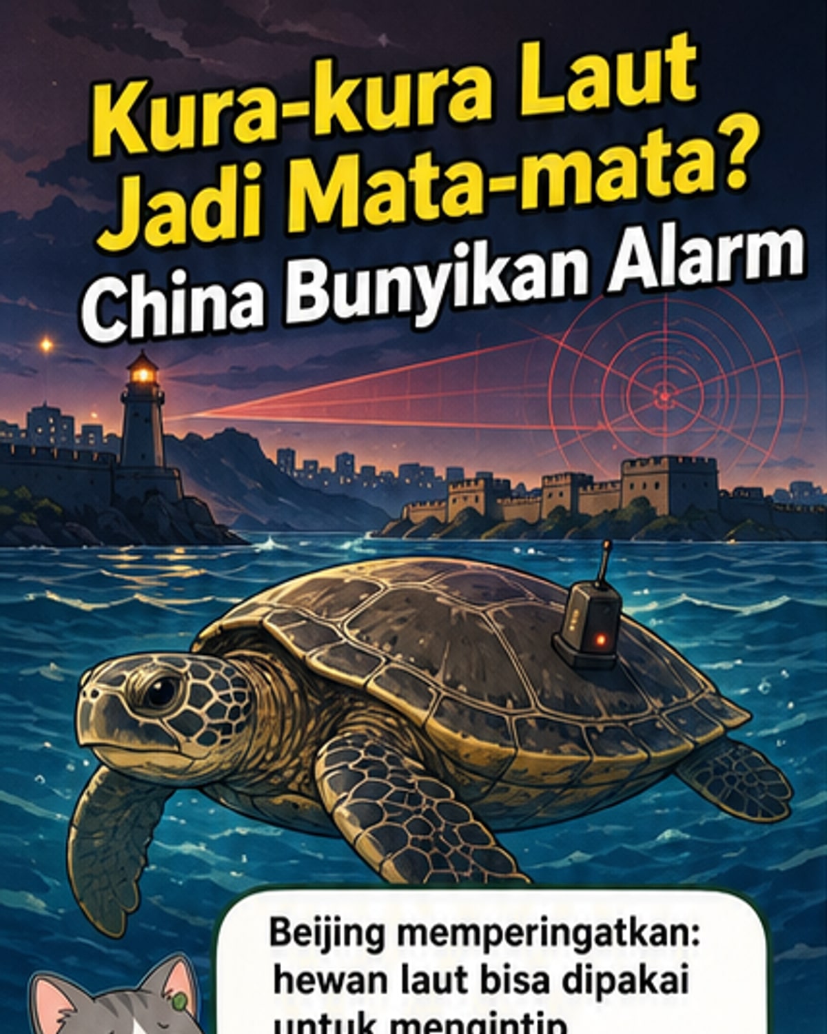 Kura-kura Laut Dipakai untuk Mata-mata?