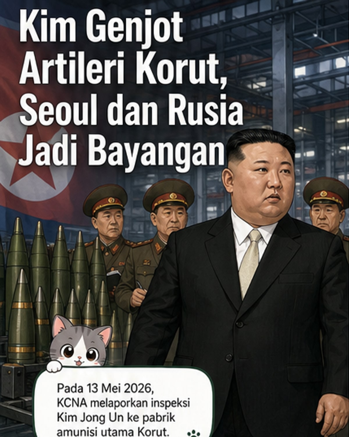 Kim Jong Un Perintahkan Perluasan Produksi Artileri