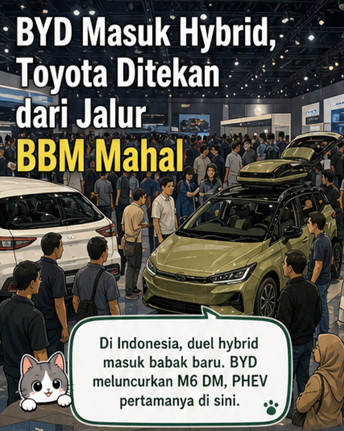BYD Tantang Dominasi Toyota di Pasar Hybrid