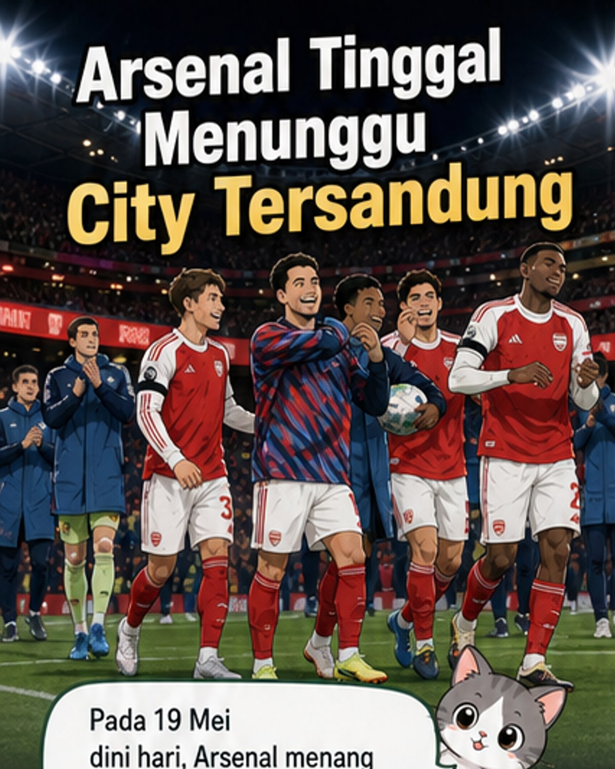 Arsenal Bisa Juara Malam Ini