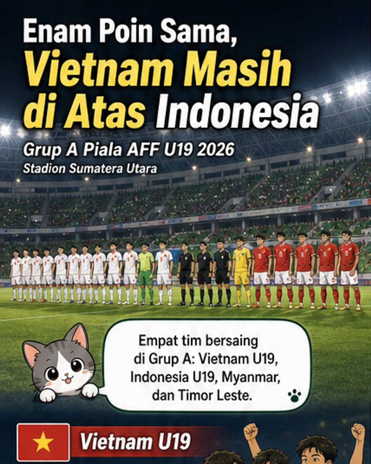 Vietnam dan Indonesia Bersaing di Puncak