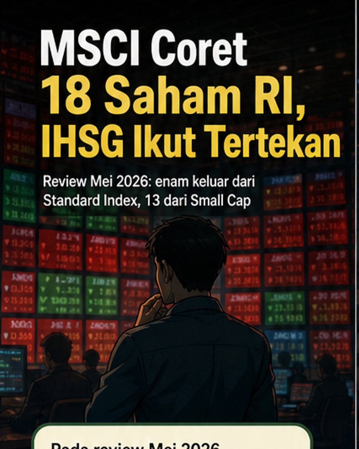 18 Saham RI Dicoret dari Indeks MSCI