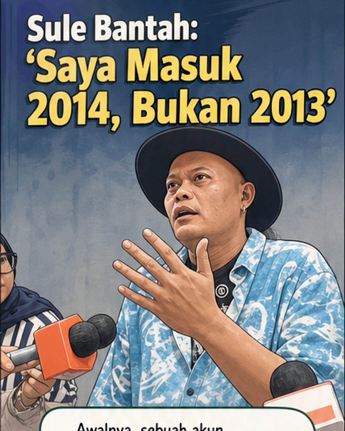 Sule Bantah Lempar Skrip ke Staf