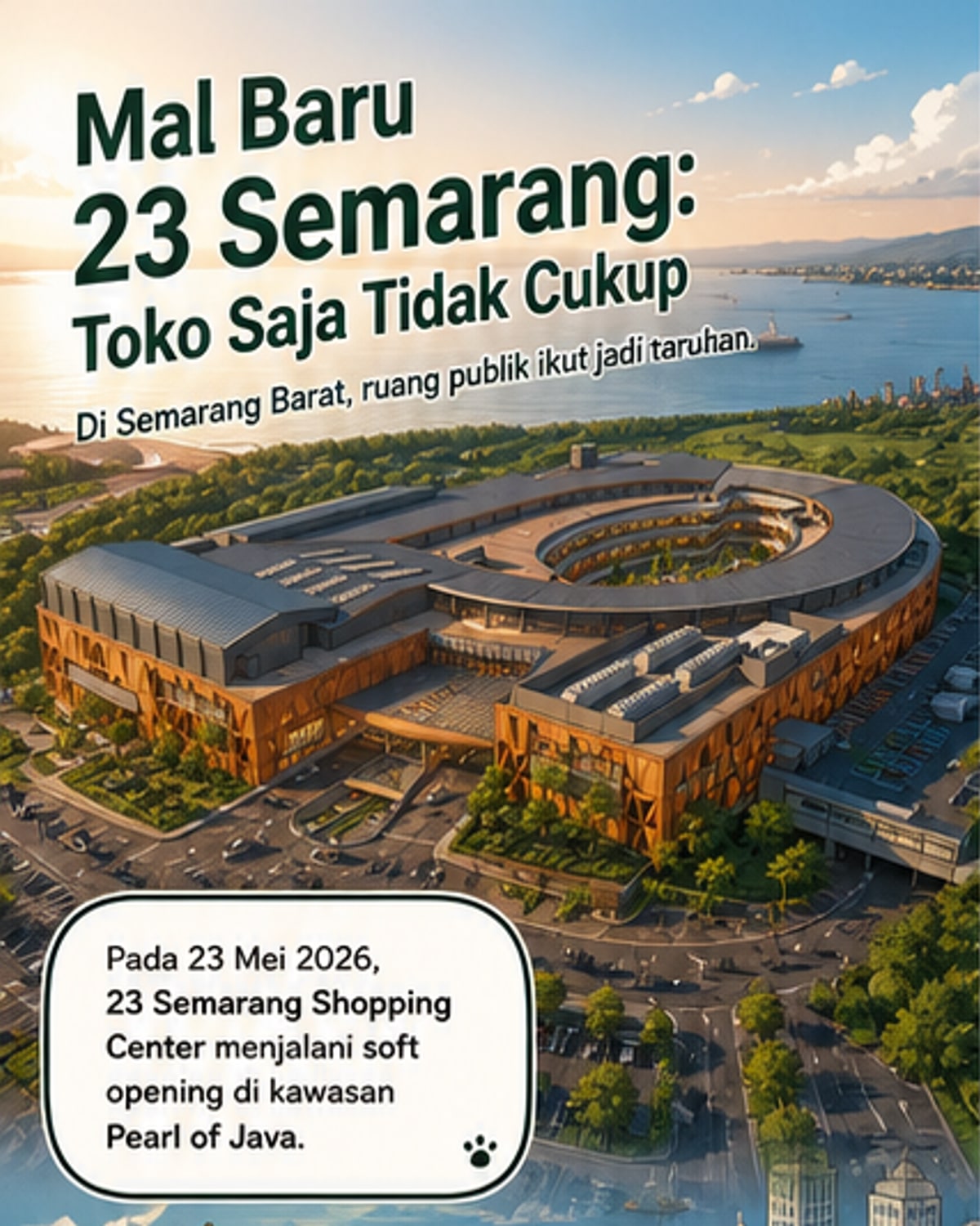 Mal Baru di Semarang Integrasikan Ritel dan Ruang Publik