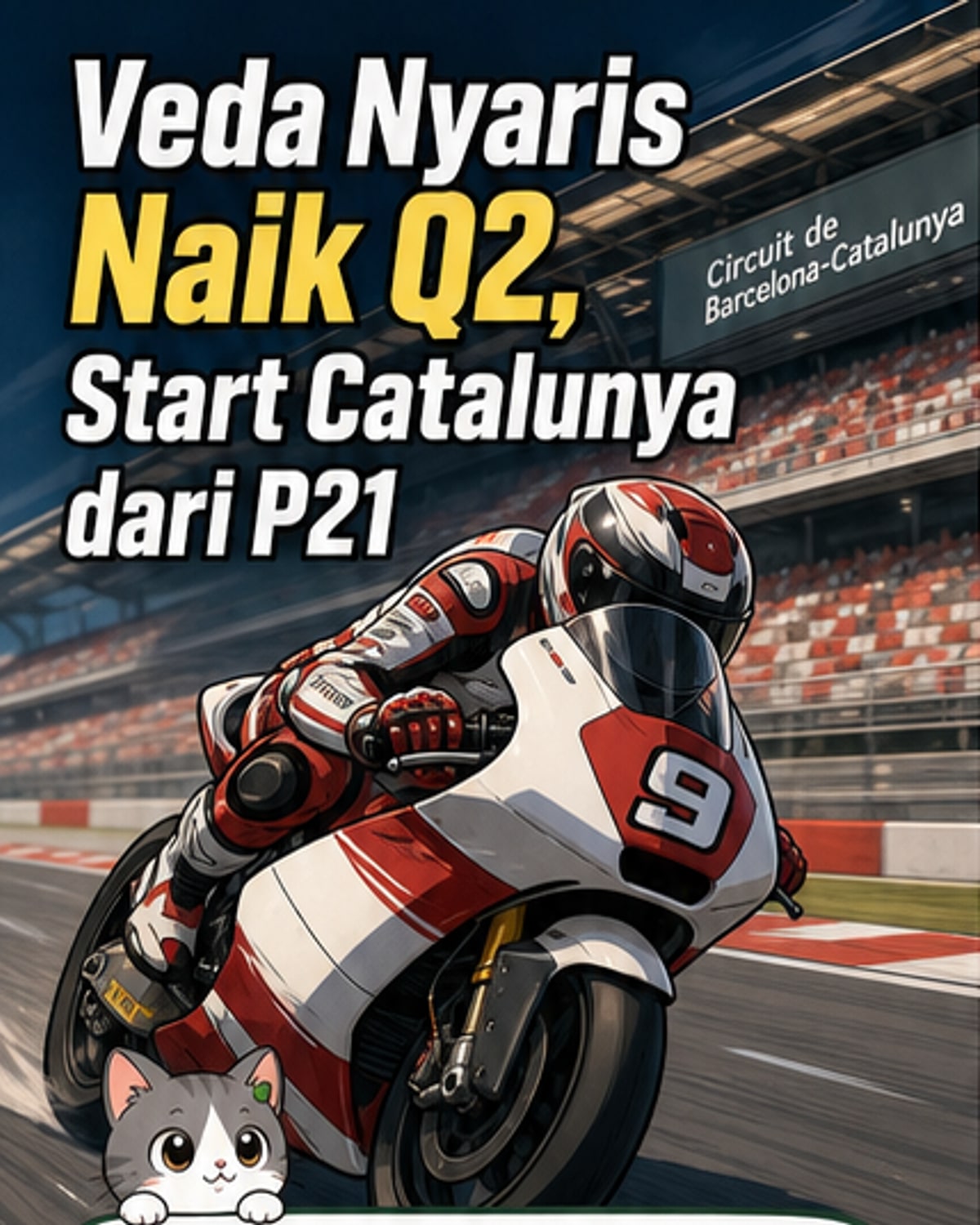 Veda Pratama Start Posisi 21 di Moto3 Catalunya