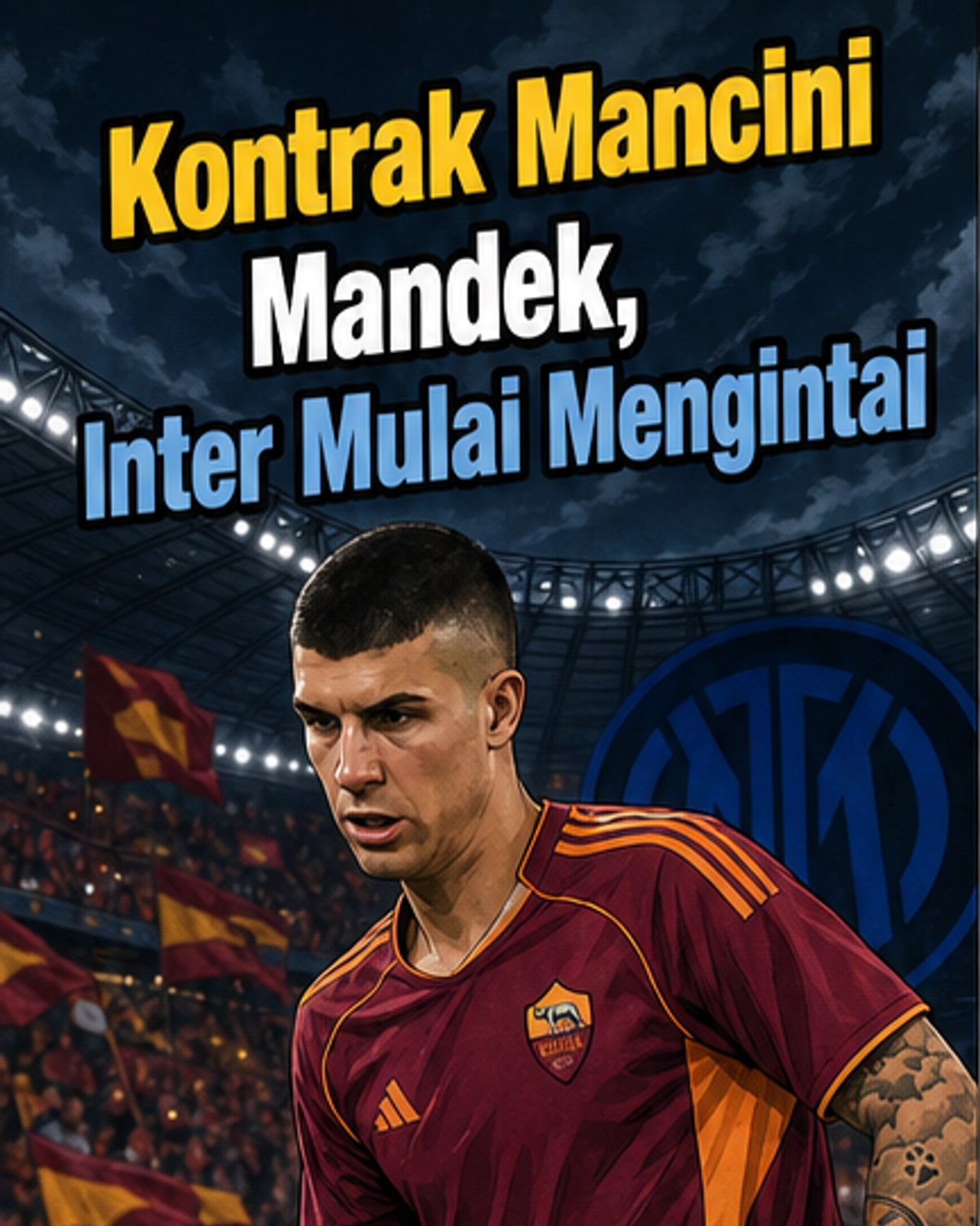 Inter Milan Incar Mancini Saat Kontrak Mandek