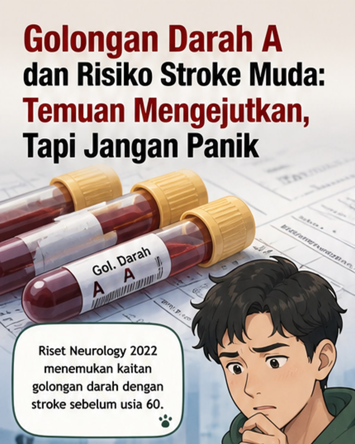 Golongan Darah A Lebih Berisiko Stroke Dini?