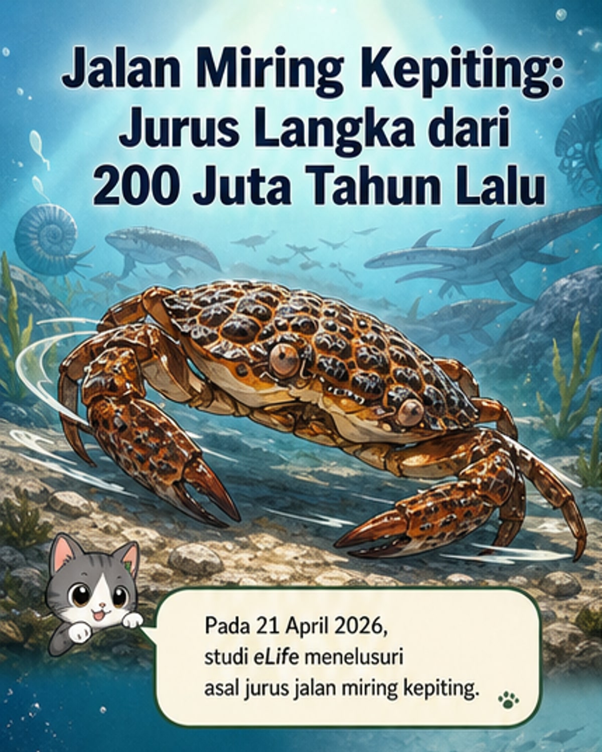 Kenapa Kepiting Berjalan Miring?
