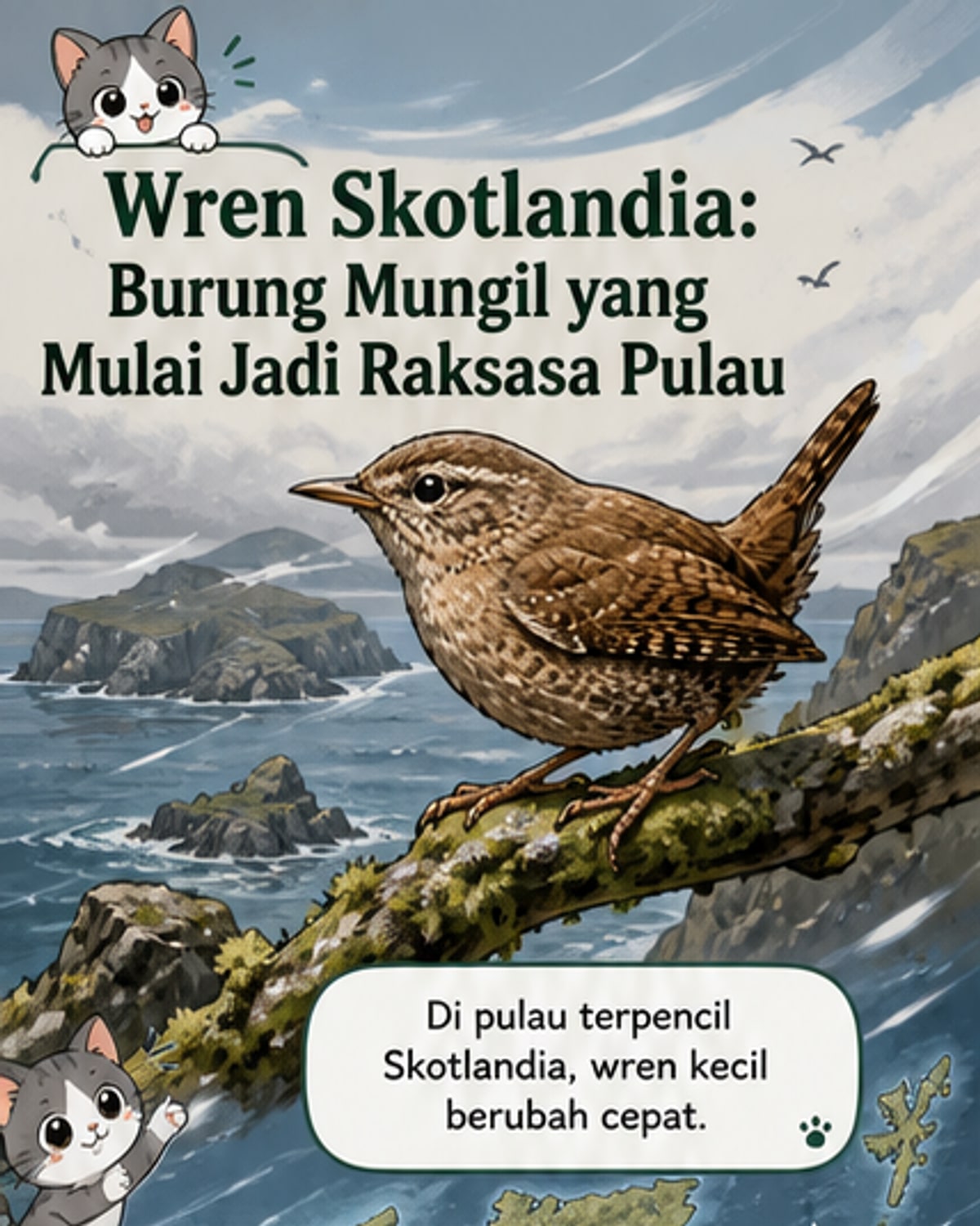 Wren Skotlandia Tumbuh Jadi Dua Kali Lipat