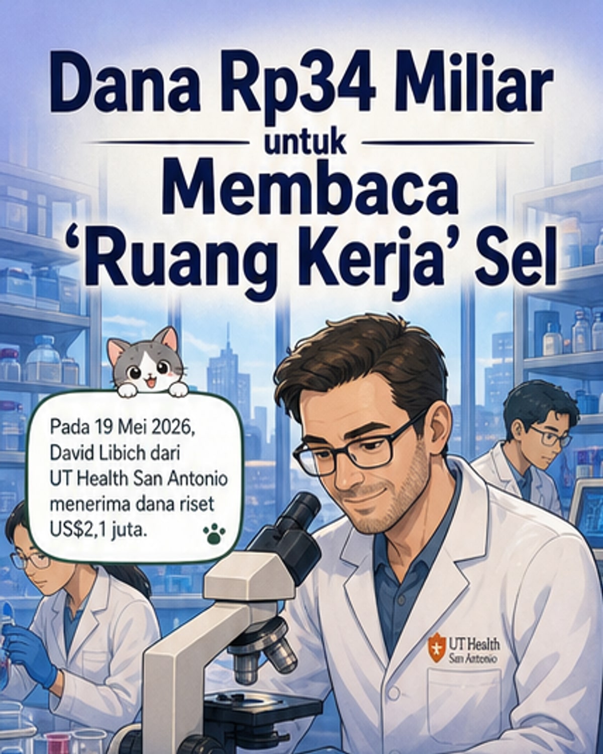 Terobosan Riset Seluler dengan Dana $2,1 Juta