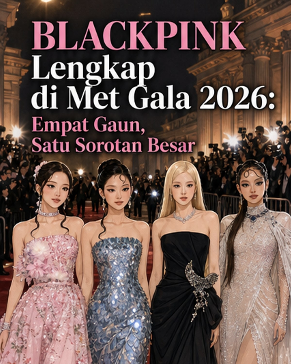 BLACKPINK Tampil Memukau di Met Gala 2026