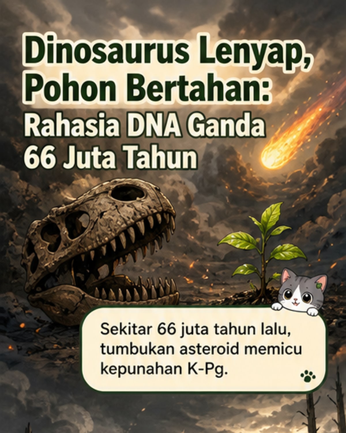 Tumbuhan Selamat dari Kiamat Asteroid
