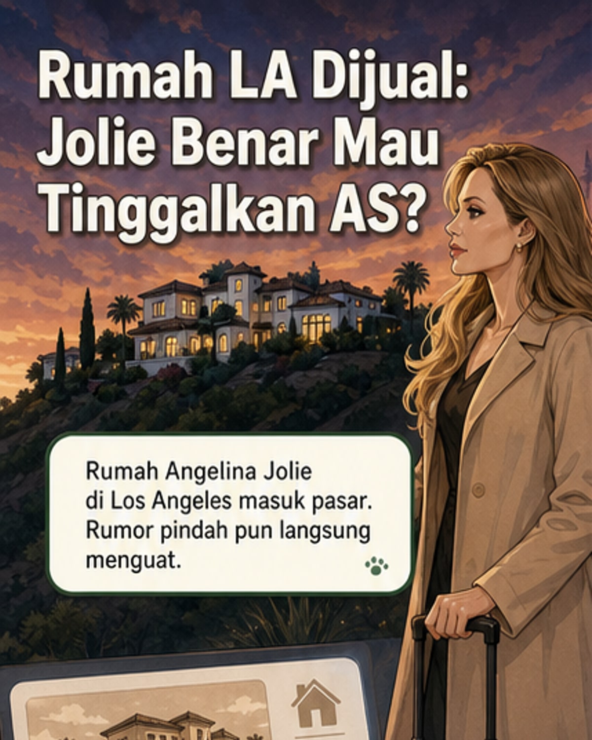 Angelina Jolie Jual Rumah di LA