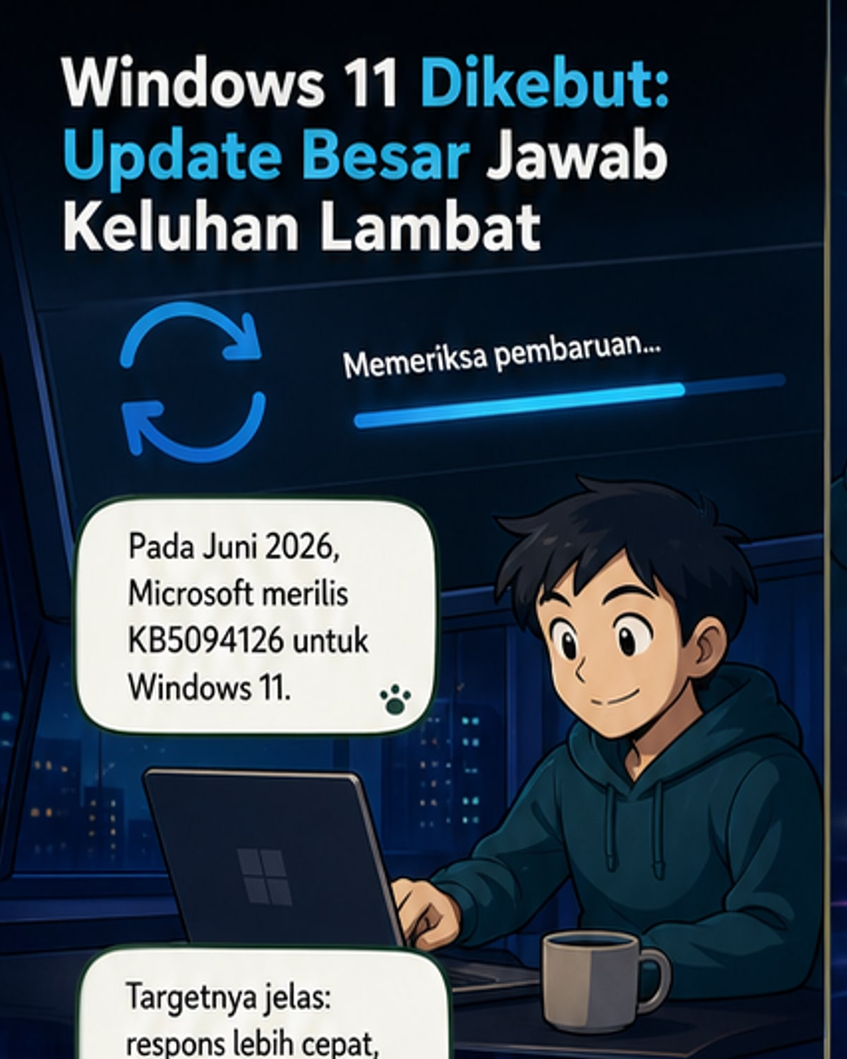 Windows 11 Kini Lebih Cepat dan Aman