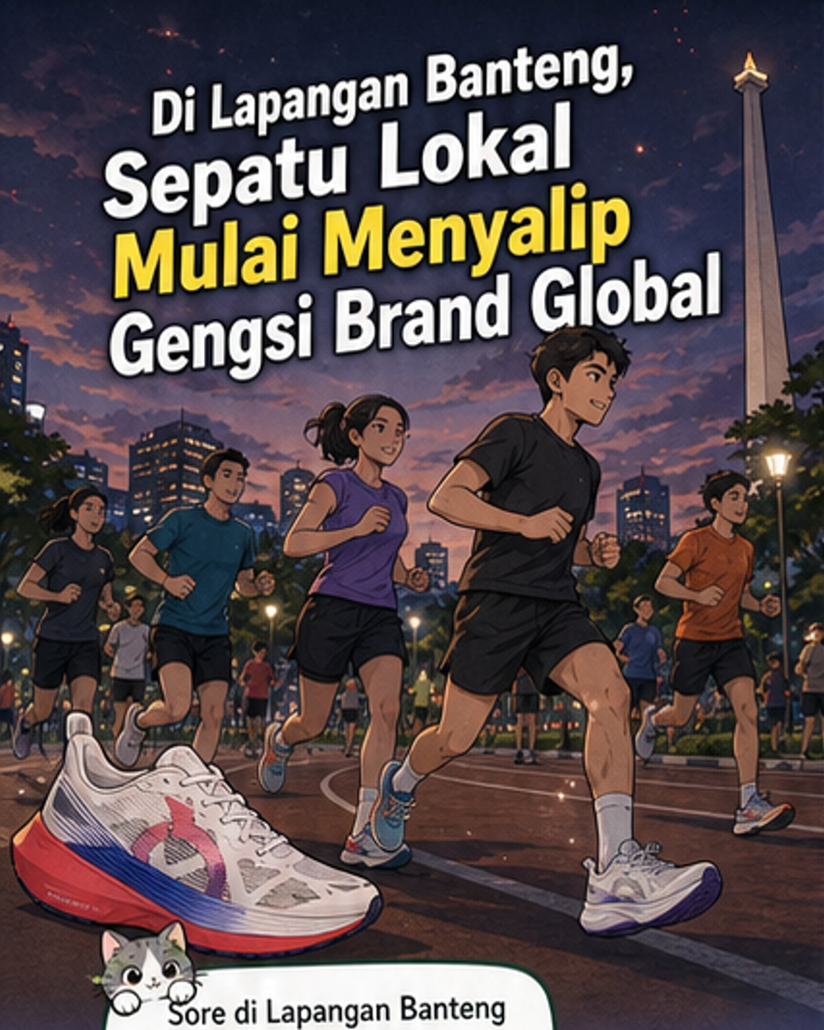Sepatu Lokal Naik Daun di Kalangan Pelari Jaksel