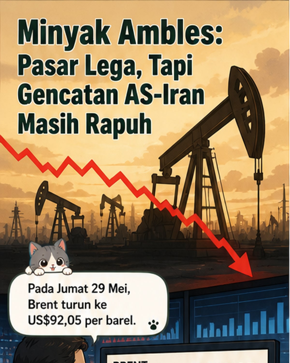 Harga Minyak Dunia Anjlok 11%