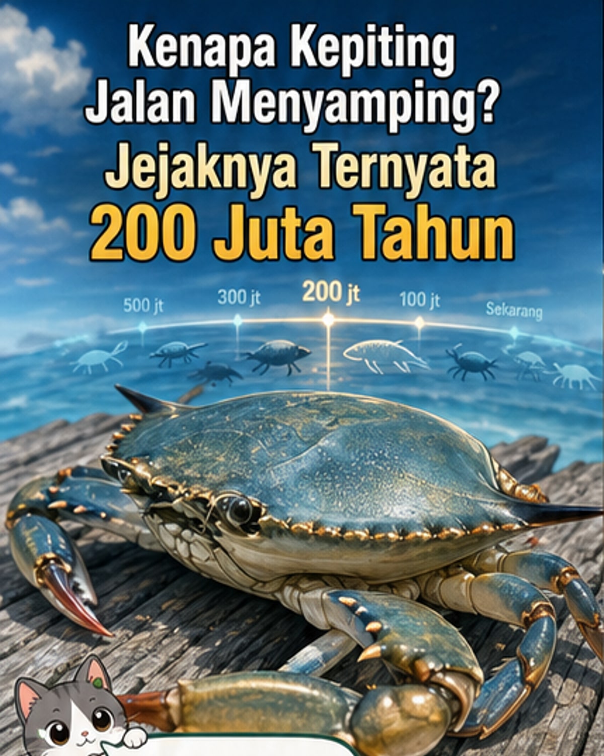 Asal Usul Kepiting Berjalan Menyamping